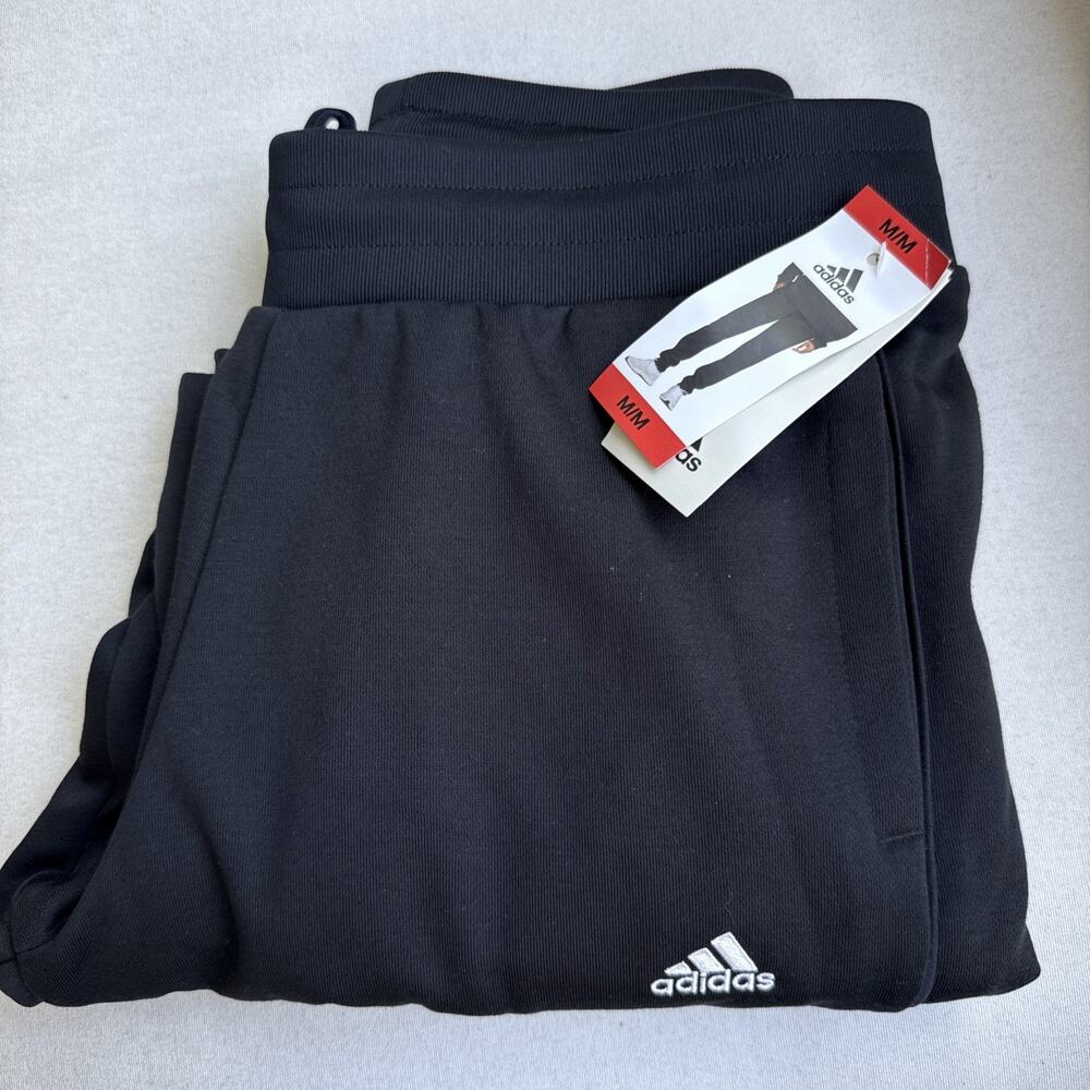 Adidas Women's Relaxed Fit Fleece Pants with Tapered Legs – Size M